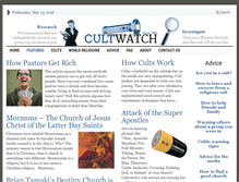 Tablet Screenshot of cultwatch.com